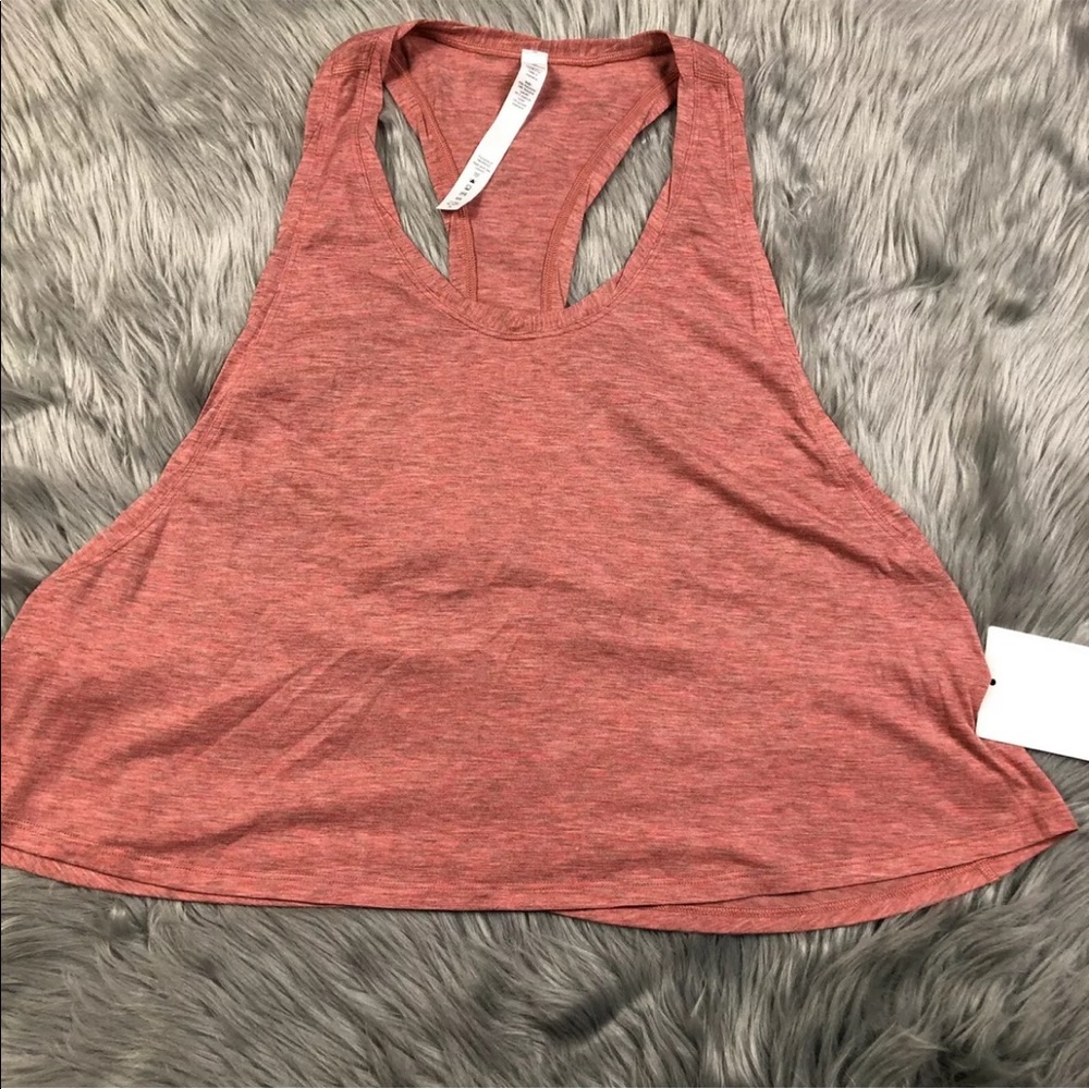 Lululemon Wild Wish Tank Heathered Rustic Coral Size 10